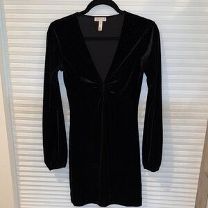 Leith Black Long Sleeve Dress